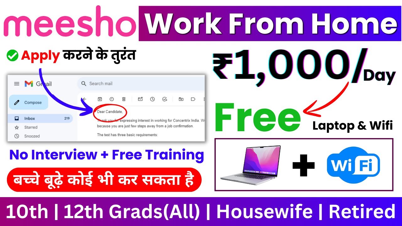 Meesho Work From Home Jobs 2024