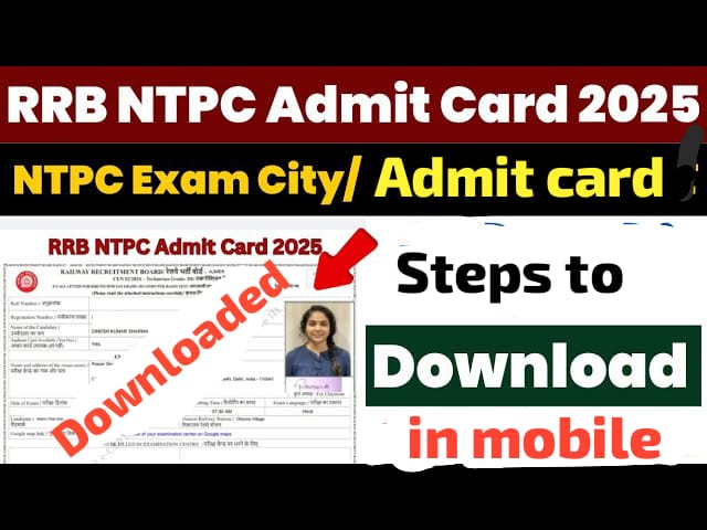 RRB NTPC Exam Dates & Admit Card 2024