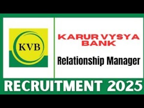 Karur Vysya Bank Recruitment 2025