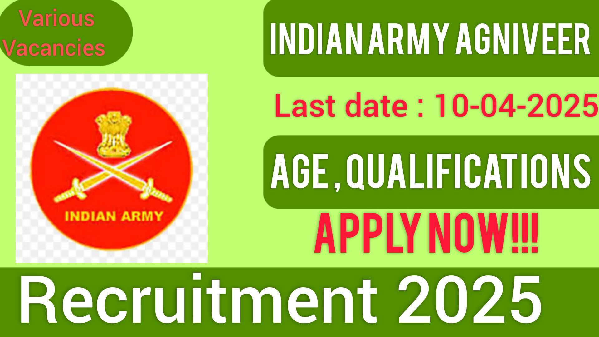 Indian Army Agniveer Recruitment 2025