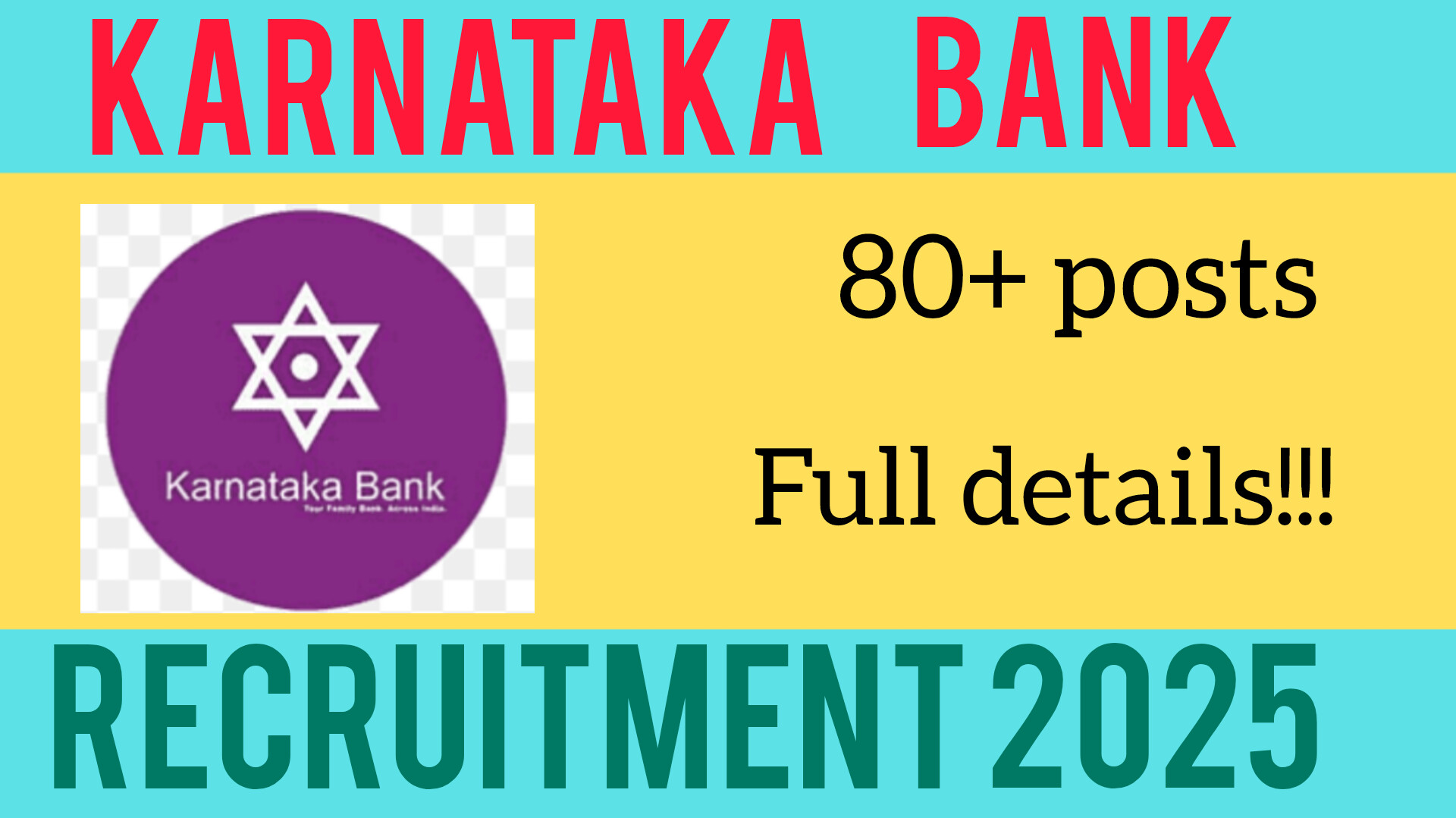 Karnataka Bank Recruitment 2025