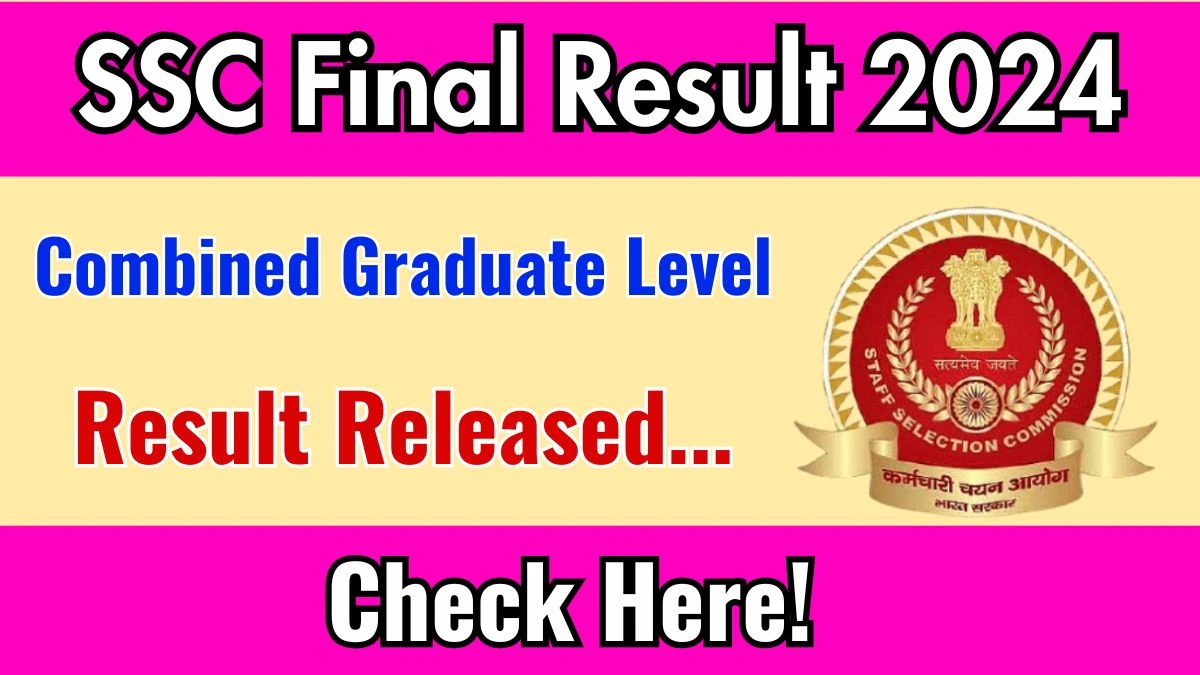 SSC CGL Final Result 2024