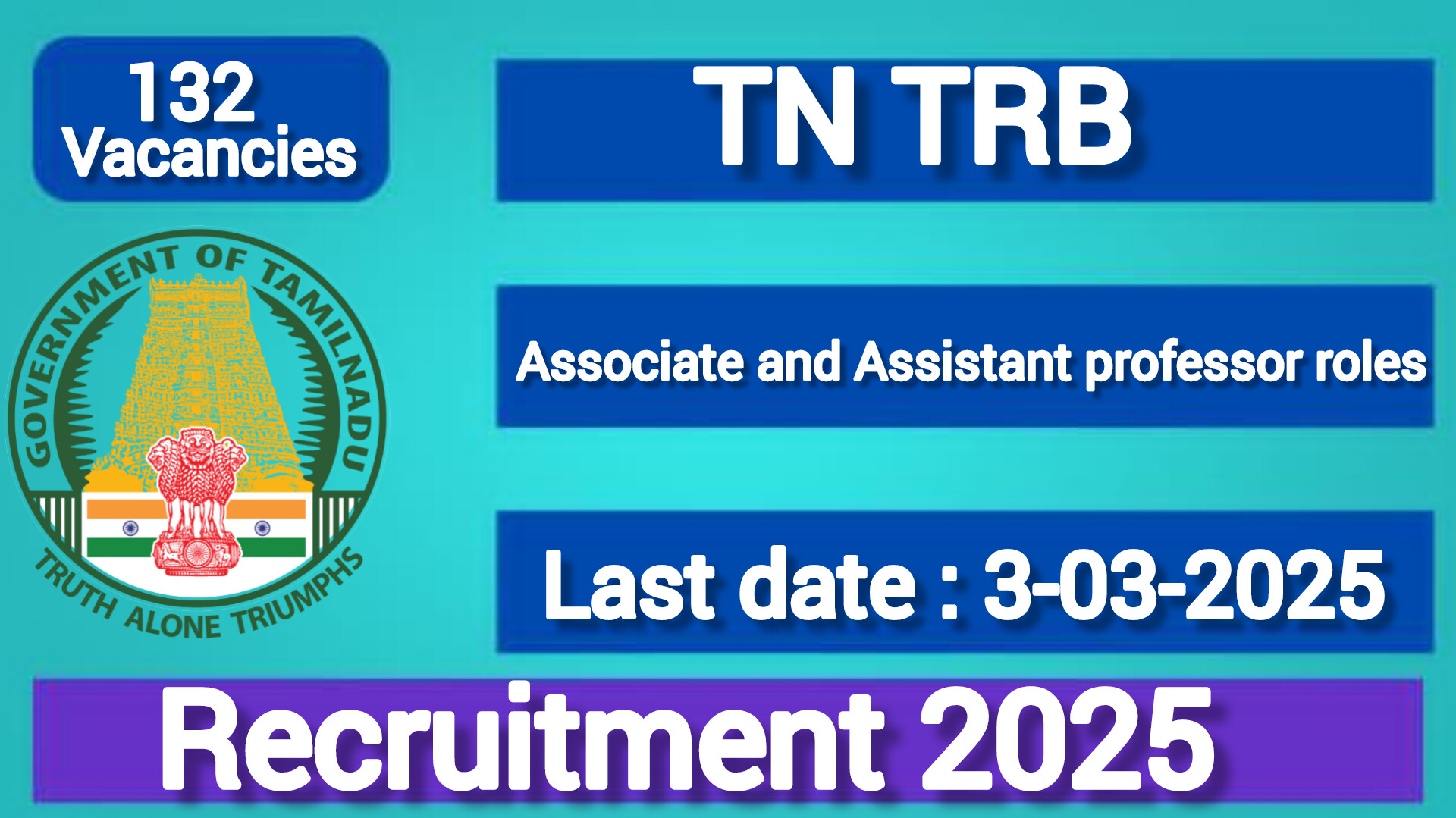 TN TRB Recruitment 2025