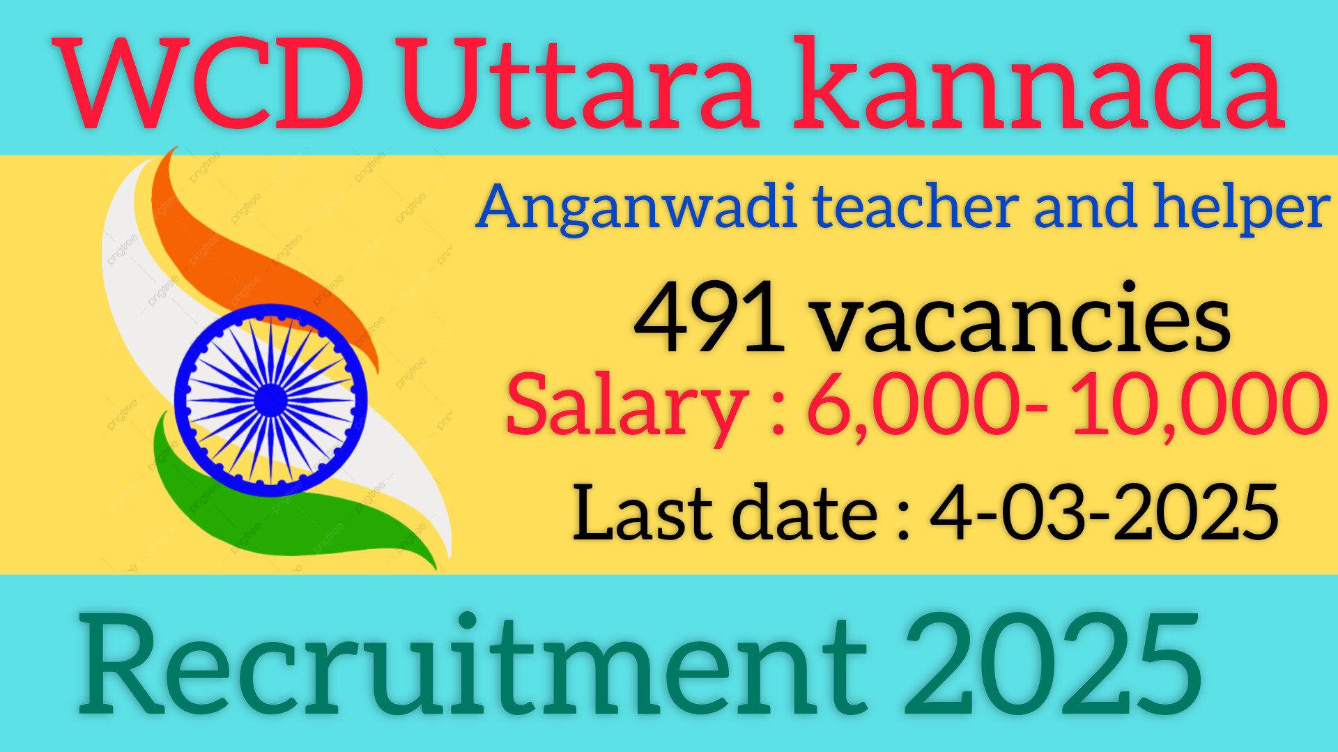 WCD Uttara Kannada Recruitment 2025