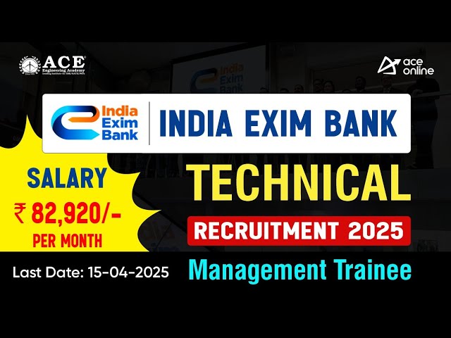 India Exim Bank Technical Recruitment 2025