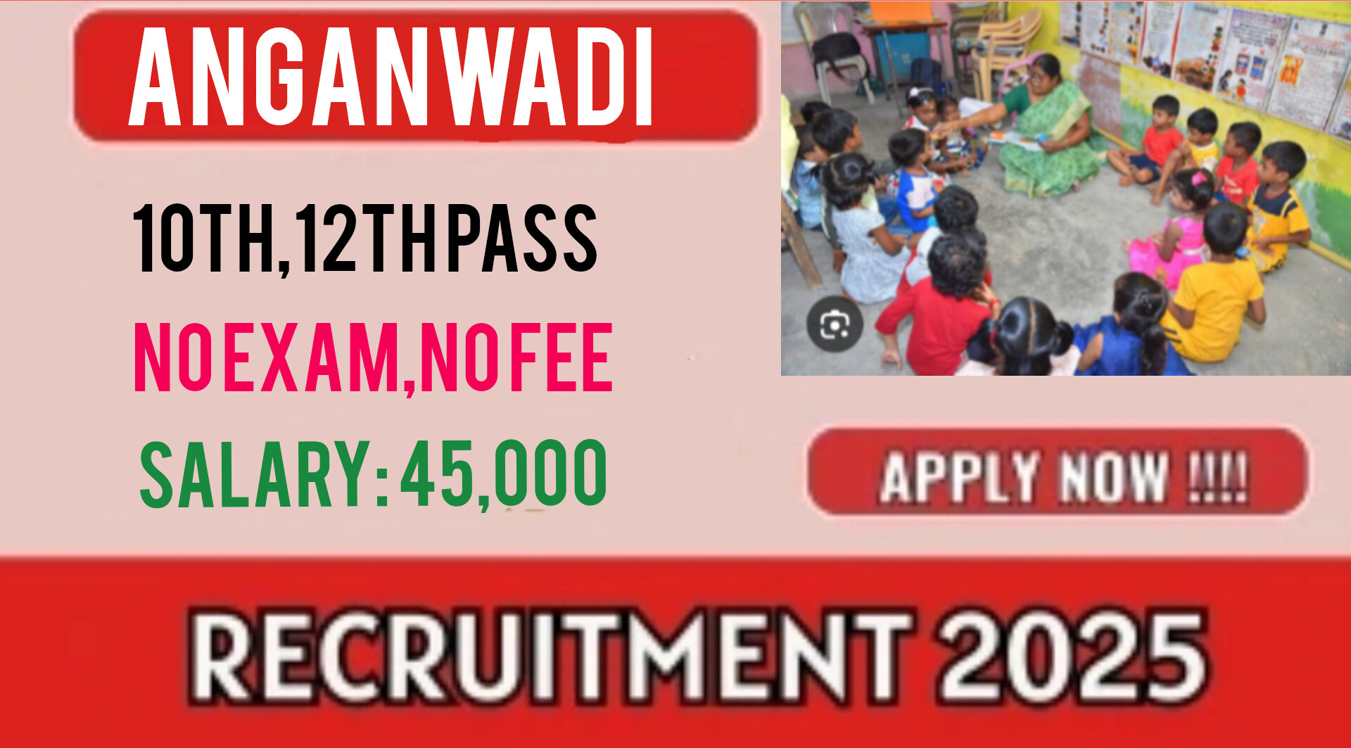 Anganwadi Recruitment 2025