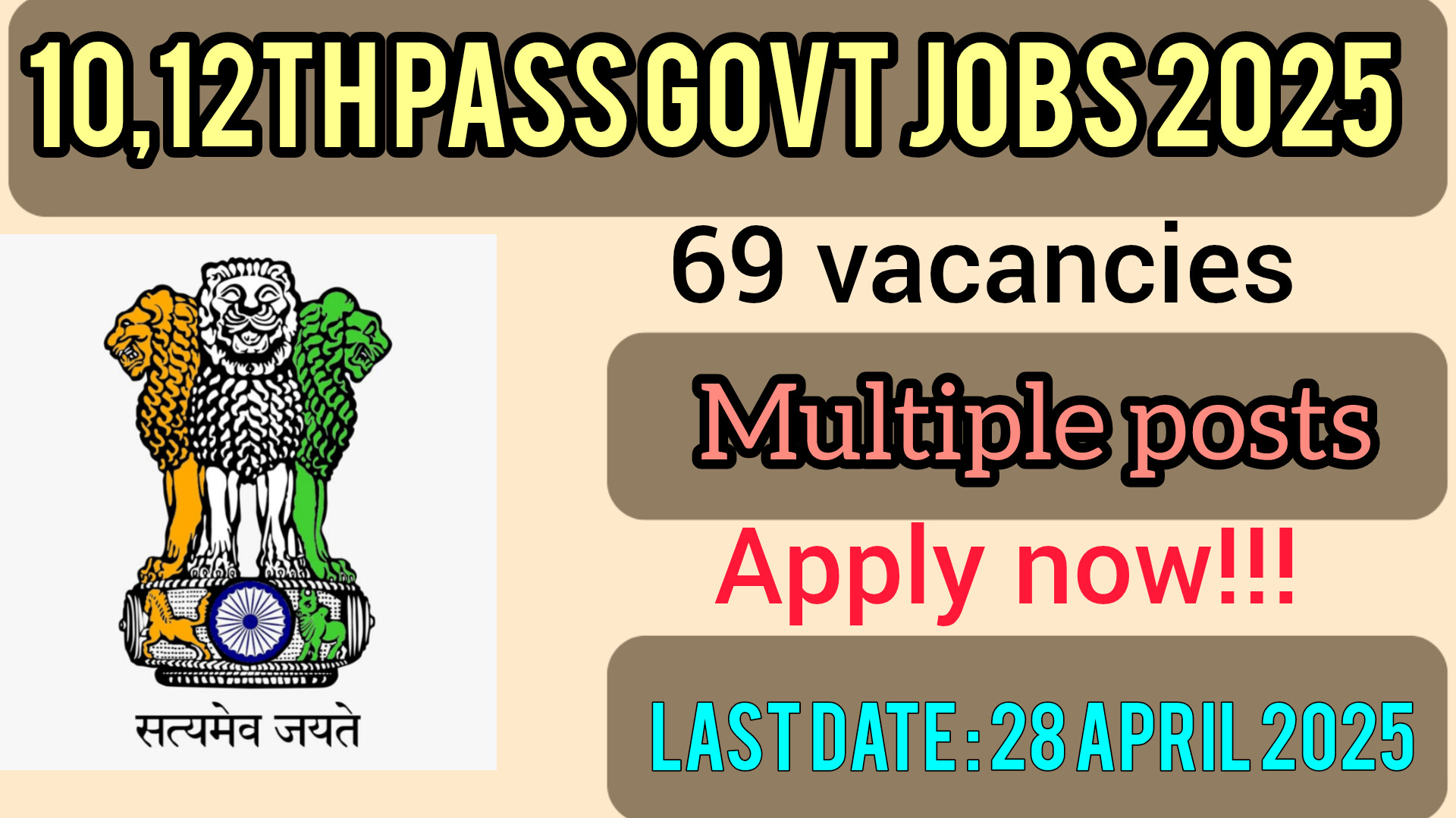 10th 12th Pass Government Jobs 2025